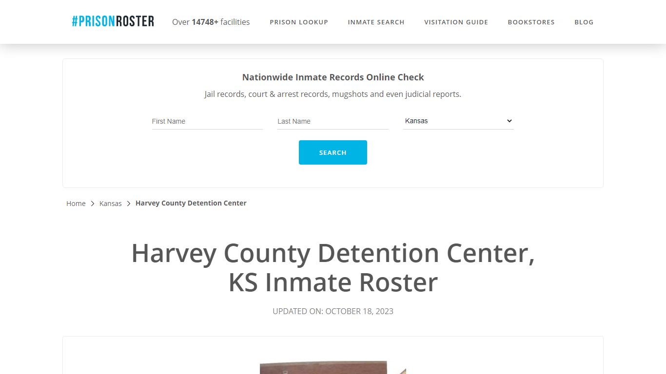 Harvey County Detention Center, KS Inmate Roster - Prisonroster